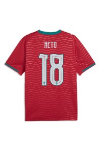 Portugali Pedro Neto #18 Jalkapallovaatteet Kotipaita MM-kisat 2026 Lyhythihainen